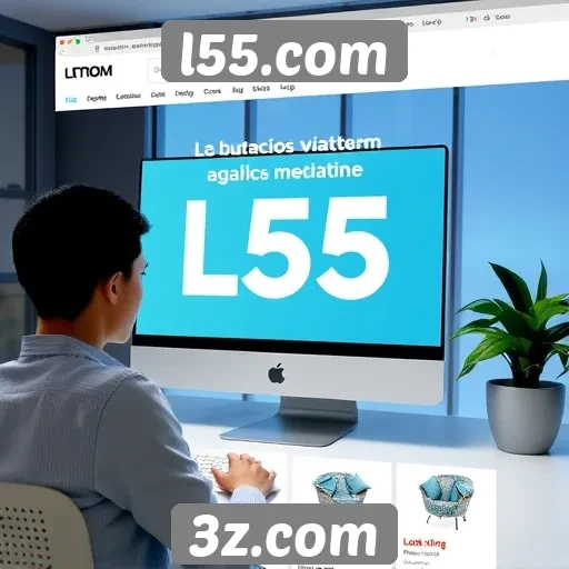 Navegação e design do site l55.com